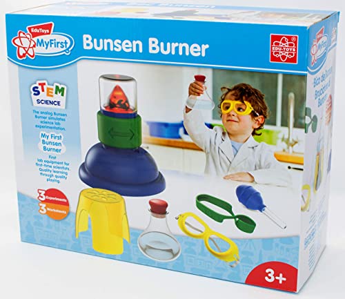 EDU-TOYS Mein erster Bunsenbrenner –Experimentierkasten für Kleinkinder mit bebildertem Handbuch in Deutscher Sprache für kleine Wissenschaftler von EDU-TOYS