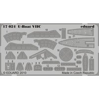 EDUARD ACCESSORIES 17024 1:350 U-Boat VIIC (REV) von EDUARD