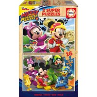 EDUCA 9217622 Mickey 2x16 Teile Holzpuzzle von EDUCA BORRAS