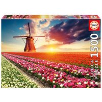 EDUCA 9218465 Tulpen Landschaft 1500 Teile Puzzle von EDUCA BORRAS