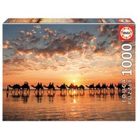 EDUCA 9218492 Sonnenuntergang Kamele 1000 Teile Puzzle von EDUCA BORRAS
