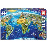 EDUCA 9219036 Wahrzeichen 1000 Teile Miniature Puzzle von EDUCA BORRAS