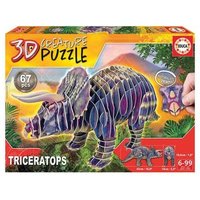 EDUCA 9219183 3D Puzzle Triceratops 67 Teile von EDUCA BORRAS