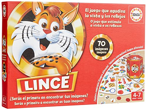 Educa Lince Lernspiel 70 imágenes, 17472, One Size von Educa