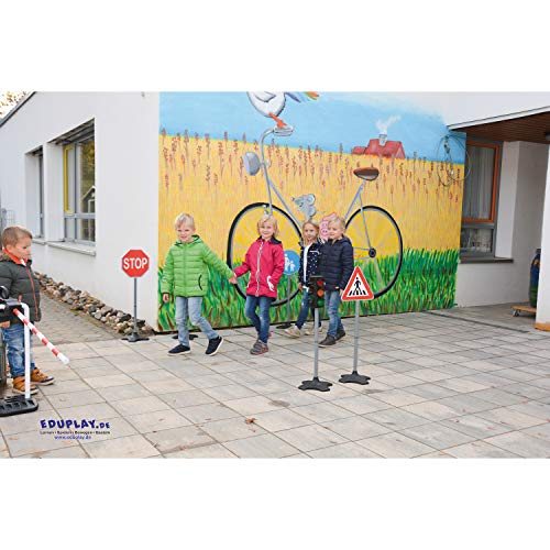 EDUPLAY 120568 Verkehrsschilder, mehrfarbig, 8-teilig (1 Set) von EDUPLAY