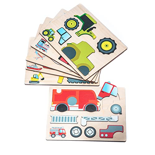 EDUPLAY 120671 Magnetpuzzle Transport, mehrfarbig von EDUPLAY