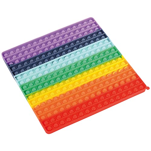 EDUPLAY 120739 Motorik-Drück-Brett Regenbogen 30 cm, bunt von EDUPLAY