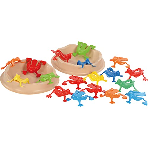 EDUPLAY 120749 Frosch und Grillen Hüpfspiel Mega, Mehrfarbig, 22-teilig (1 Set) von EDUPLAY