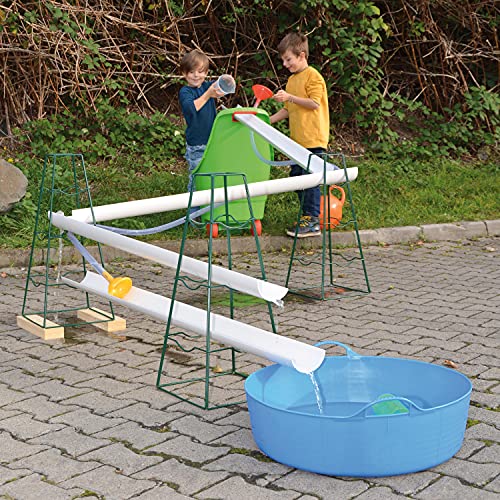 EDUPLAY 160267 Kunststoffrinnen je 150 cm, weiß (6er Pack) von EDUPLAY