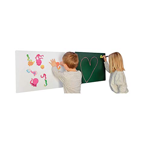 EDUPLAY Magnetisches Whiteboard zum Aufkleben und Abziehen, Schwarz von EDUPLAY