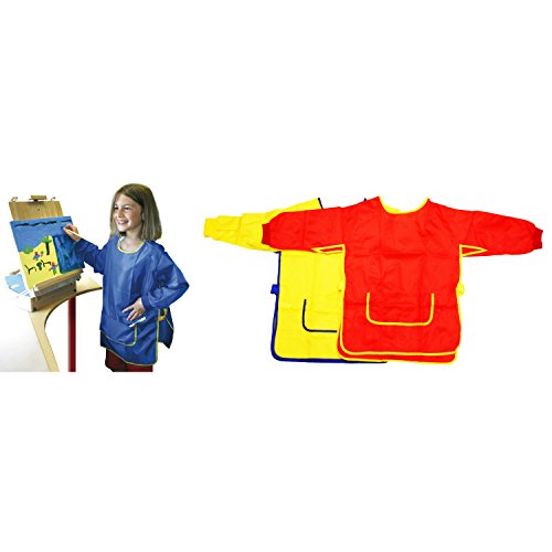 EDUPLAY Malkittel für Kinder, Universalgröße, 100% Polyester, Farbe:3 Farben (Set) von EDUPLAY