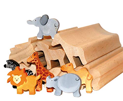 Eduplay 210046 Profilholz Wildtiere, 6er Set von EDUPLAY