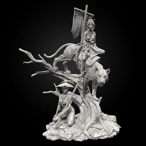 EENNDI 1/24 Ancient Female Samurai Resin Figure Kit Unbemalt und unmontiert Soldier Resin Model Kit //o9A8n9 von EENNDI