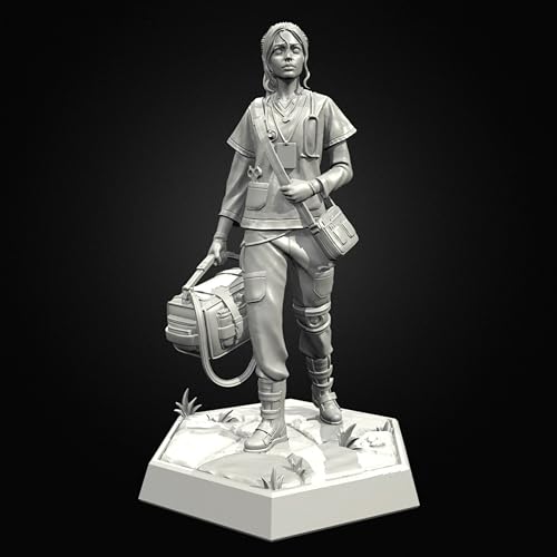 EENNDI 1/24 Sci-Fi Agent Female Warrior Resin Figure Kit Unbemalt und unmontiert Soldier Resin Model Kit //o8A7n1 von EENNDI