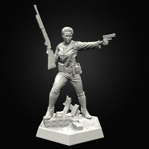 EENNDI 1/24 Sci-Fi Agent Female Warrior Resin Figure Kit Unbemalt und unmontiert Soldier Resin Model Kit //o8A7n3 von EENNDI