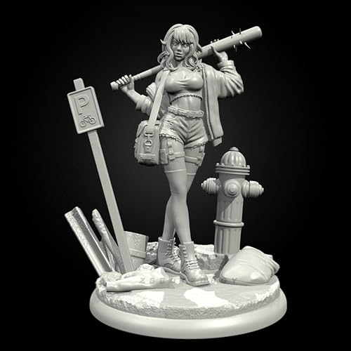 EENNDI 1/24 Sci-Fi Agent Female Warrior Resin Figure Kit Unbemalt und unmontiert Soldier Resin Model Kit //o8A7n6 von EENNDI