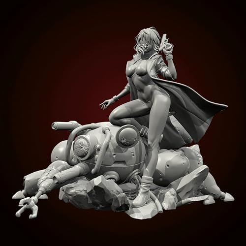 EENNDI 1/24 Sci-Fi Agent Female Warrior Resin Figure Kit Unbemalt und unmontiert Soldier Resin Model Kit //o8A7n7 von EENNDI