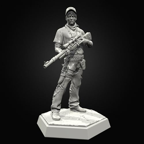 EENNDI 1/24 Sci-Fi Mercenary Soldier Resin Figure Kit Unbemalt und unmontiert Soldier Resin Model Kit //o8A3n1 von EENNDI