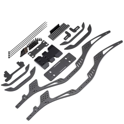 EEQANAO 1/10 RC Crawler Carbon Fiber LCG Chassis Kit Performance LCG Rahmen for Axial SCX10 II for Ele-Ment RC for En-Duro Trail Truck Builders von EEQANAO