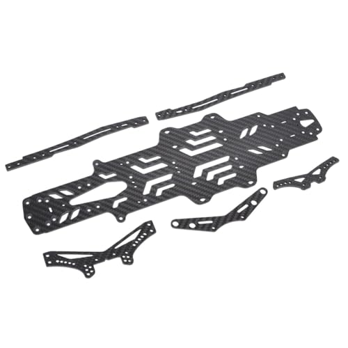 EEQANAO 1:10 Drift RC Auto Kohlefaser-Chassis Unterdeck-Upgrade-Kit for MST RMX2.0S/RRX2.0S von EEQANAO