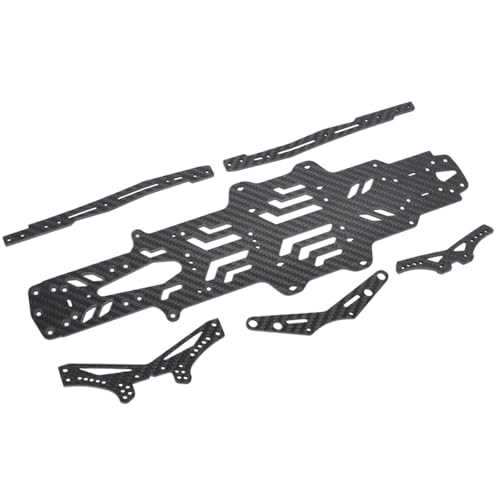 EEQANAO 1:10 RC Car Carbon Fiber Chassis Rahmen Upgrade Kit for MST RMX 2.0S/ RRX2.0S Drift Chassis von EEQANAO