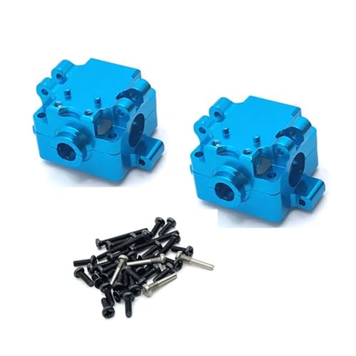 EEQANAO 2PCS Metall Upgrade Getriebe for WL-Toys 1/28 284131 K969 k979 k989 k999 P929 P939 RC Auto Teile(Blauw) von EEQANAO