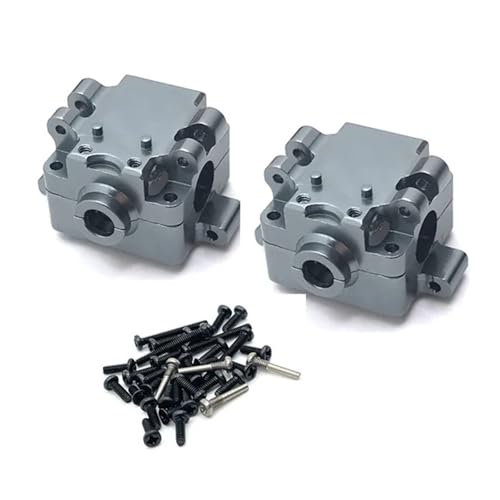 EEQANAO 2PCS Metall Upgrade Getriebe for WL-Toys 1/28 284131 K969 k979 k989 k999 P929 P939 RC Auto Teile(Dark Grey) von EEQANAO