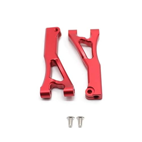 EEQANAO 2Pcs Metall Front Upper Suspension Arm for ARR-MA 1/7 for LIMI-TLESS for Infra-CTION 6S 1/8 for TYP-HON 6S RC Auto Upgrade Teile(Rood) von EEQANAO