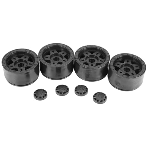 EEQANAO 4PCS Kunststoff Beadlock 2,2 Radnabe Felgen for 1/10 RC Crawler Auto Axial SCX10 for Wr0aith for Capra RR10 for Tra-xxas TRX4 D90 von EEQANAO