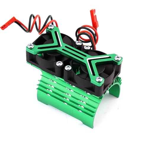 EEQANAO 540 550 3650 3660 3670 Motor Kühlkörper Lüfter 36mm Motor for 1/8 1/10 RC Auto Axial SCX10 for Tra-xxas TRX4 for TA-Miya(Green) von EEQANAO