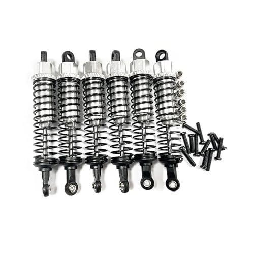 EEQANAO 6-teiliger Metallöl-Stoßdämpfer-Dämpfer for HO-SIM for XINLE-Hong XLH 9125 9155 9156 1/10 1/12 RC-Auto-Upgrade-Teile-Zubehör, 4 EEQANAO 6-teiliger Metallöl-Stoßdämpfer-Dämpfer for HO-SIM for XINLE-Hong XLH 9125 9155 9156 1/10 1/12 RC-Auto-Upgrade-Teile-Zubehör, 4 von EEQANAO