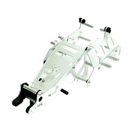 EEQANAO Aluminium-Chassis-Kit for TA-Miya Frog/für Black Foot/für Monster Beetle 1/10 Buggy Car(Silver) von EEQANAO