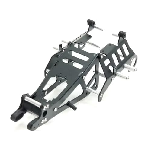 EEQANAO Aluminium-Chassis-Kit for TA-Miya Frog/für Black Foot/für Monster Beetle 1/10 Buggy Car(Zwart) von EEQANAO