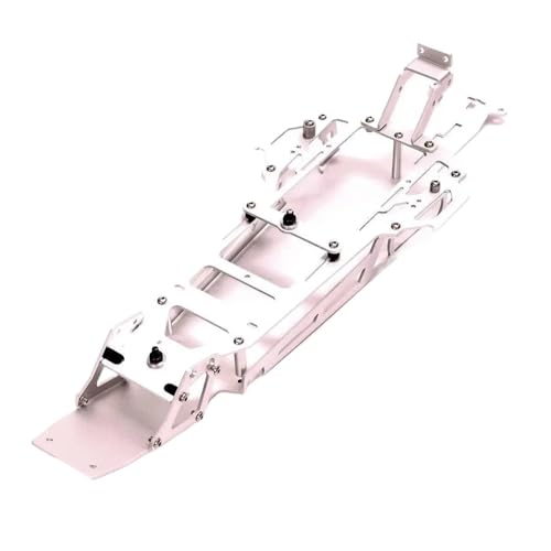 EEQANAO Aluminium-Chassis-Rahmensatz for TA-Miya for NOV-AFOX/for Nova Fox 1/10 4WD RC Buggy Car(Silver) von EEQANAO