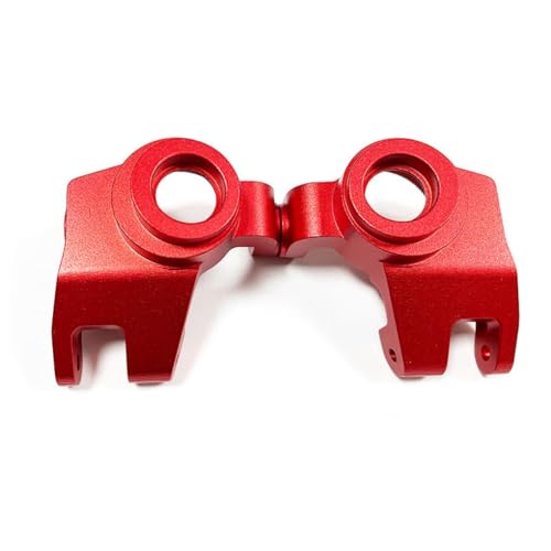 EEQANAO Aluminiumlegierung 1/6 C-Naben RC-Upgrade-Teil 2 Stück schwere Gewichte Nachlaufblöcke for Axial SCX6 RC-Autoteil RC-Autozubehör(Red Steering Hub) von EEQANAO