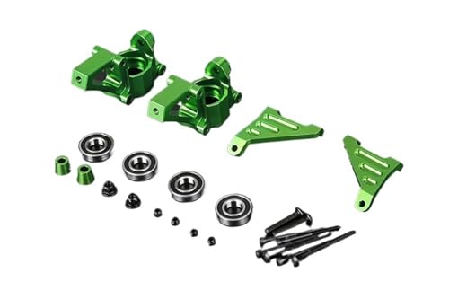 EEQANAO CNC-Aluminium-Vorderradnabe und Lenkungssätze for HPI for B-Aja for Rovan for Baja und for King-Motor(Green) von EEQANAO