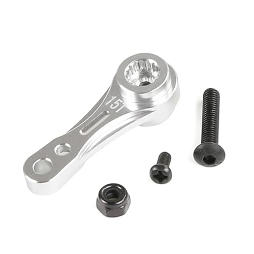 EEQANAO CNC Metall 15/17T Doppelseitiger Zahn-Servoarm for RO-Van LT for RO-Fun KM 5B 5T 5SC(Silver) von EEQANAO