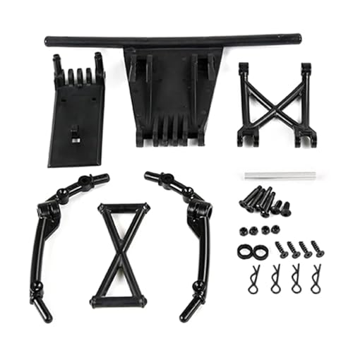 EEQANAO Front Anti-Kollisions-Kit for 1/5 for HPI for RO-Fun for BA-HA for RO-Van KM for Baja 5B Upgrade 5SC Spielzeug Teile, Schwarz von EEQANAO