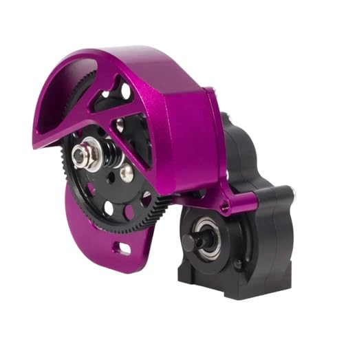 EEQANAO Ganzmetall-RC-Crawler-Getriebe SCX10 3-Gang-Getriebesatz for 1/10 Axial SCX-10 II SCX10 SMT10 VS4-10 Getriebe-Upgrade-Teile(Purple) von EEQANAO