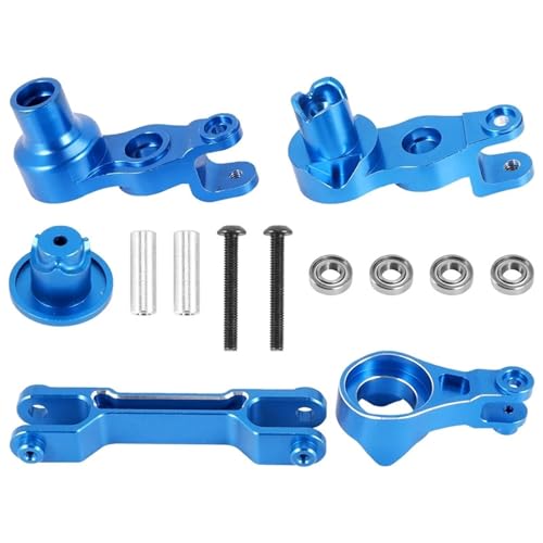 EEQANAO Lenkkurbelbaugruppe aus Aluminiumlegierung for 1/5 for Tra-xxas for Xm-axx 6S 8S RC for Monster Truck Upgrade-Teile(Blauw) von EEQANAO