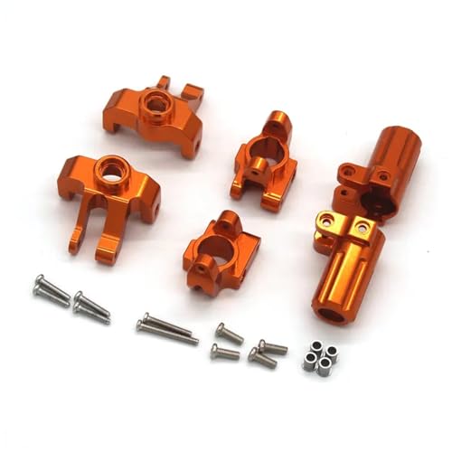 EEQANAO MN 128 Zubehör MN86S mn128 RC Lenkschale C Sitz Hinterradsitz Dreiteiliges Kit Zubehör(Orange) von EEQANAO