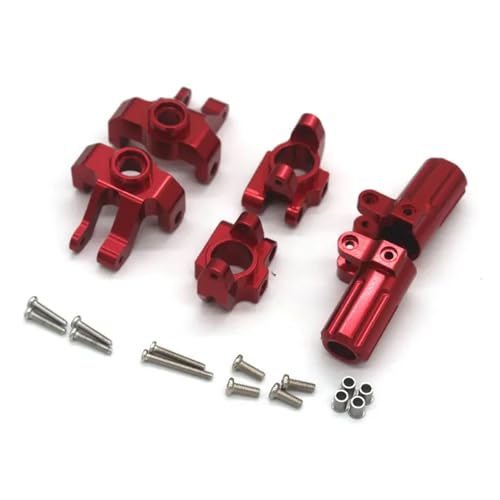 EEQANAO MN 128 Zubehör MN86S mn128 RC Lenkschale C Sitz Hinterradsitz Dreiteiliges Kit Zubehör(Rood) von EEQANAO