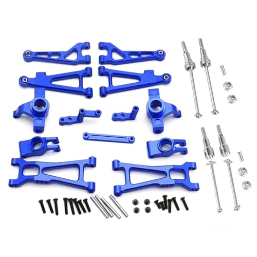 EEQANAO Metall-Antriebswellen-Aufhängungsarm-Set for Haibo-XING for HBX 16889 16889A 16890 SG1601 SG1602 1/16 RC-Car-Upgrade-Teile,2 von EEQANAO