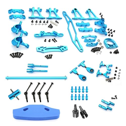 EEQANAO Metall-Modifikationszubehör-Set, Aufhängungsarme, Achsschenkel-Set for TT02 TT-02 1/10 RC-Auto-Upgrade-Teile, 1 von EEQANAO