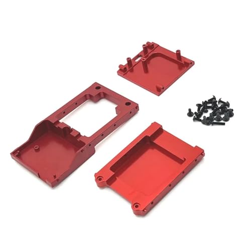 EEQANAO Metall Upgrade vorne und hinten Lagerung Motor festen Sitz for MN for Modell 1/12 MN168 MN78 RC Autoteile(Rood) von EEQANAO