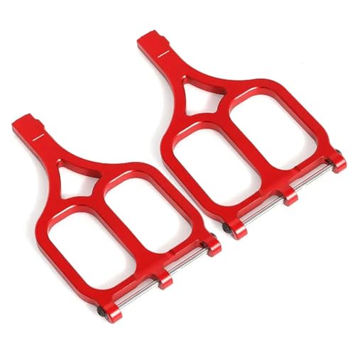 EEQANAO Metall Vorne Hinten Oberen Suspension Arm 5131R for 1/10 for Tra-xxas for E-MAXX for T-MAXX RC Auto Upgrade Teile Zubehör(Rood) von EEQANAO