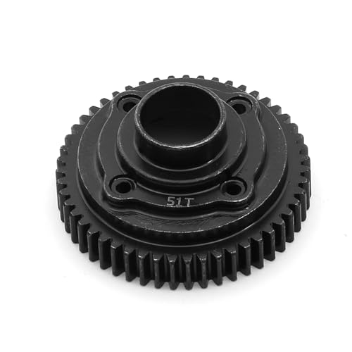 EEQANAO RC Steel Center Differential Gear 47T 51T 55T for 1/7 RC for Tra-xxas UDR 8573/4/5(51T 8574) von EEQANAO