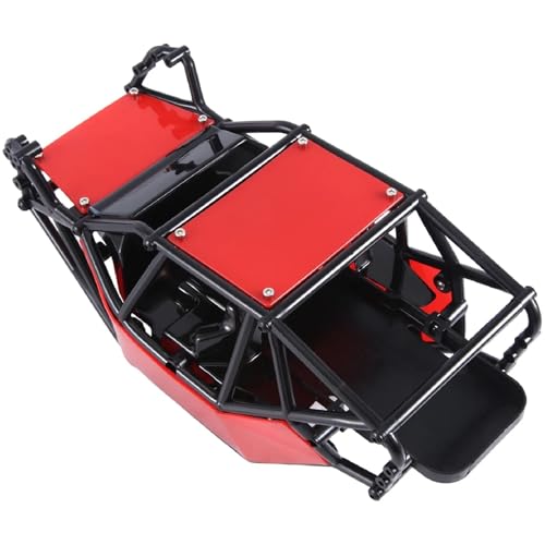 EEQANAO Rock Buggy Body Shell Chassis Kit for 1/10 RC for CRA-wler Car for Axi-al SCX10 II 90046 UTB10 for Ca-Pra,Rot von EEQANAO