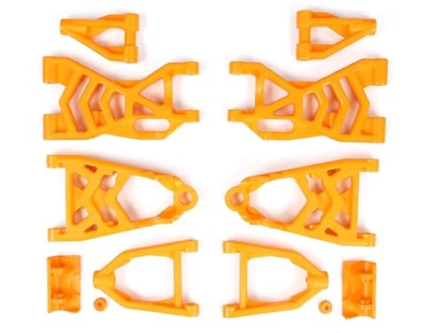 EEQANAO Stabiles Nylon-Upgrade-Aufhängungsarm-Set for 2WD for Baja 1/5 for HPI for Ro-Van for Baja 5B 5T 5SC(Orange) von EEQANAO