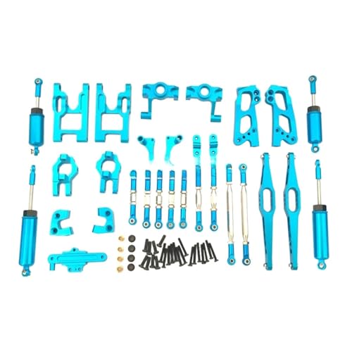 EEQANAO Upgrade Metallteile Rc Autoteile Set Ersatzteile Geeignet for Wl-Toys 1/12 12428 12423 12427 Rc Autoteile FY01 02 03 Modell(Blauw) von EEQANAO